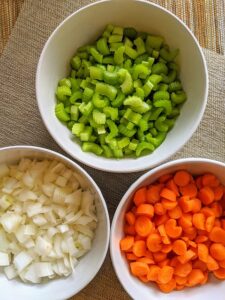 prepping food for freezing