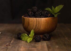 freezing blackberries